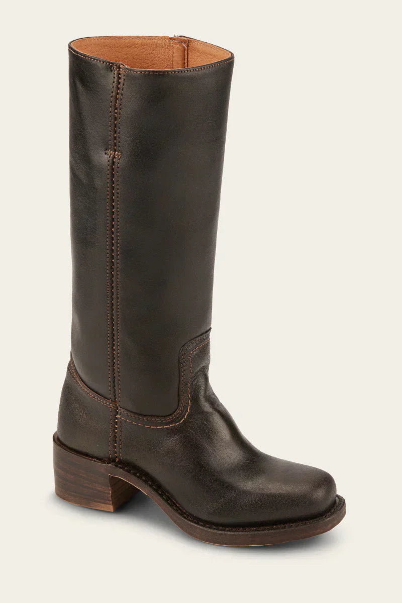 Women’s Mid Calf Western Boots with Block Heel