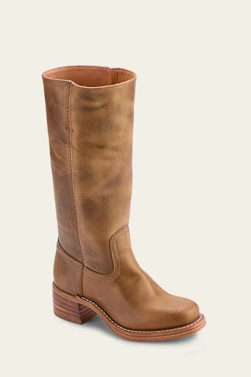 Women’s Mid Calf Western Boots with Block Heel