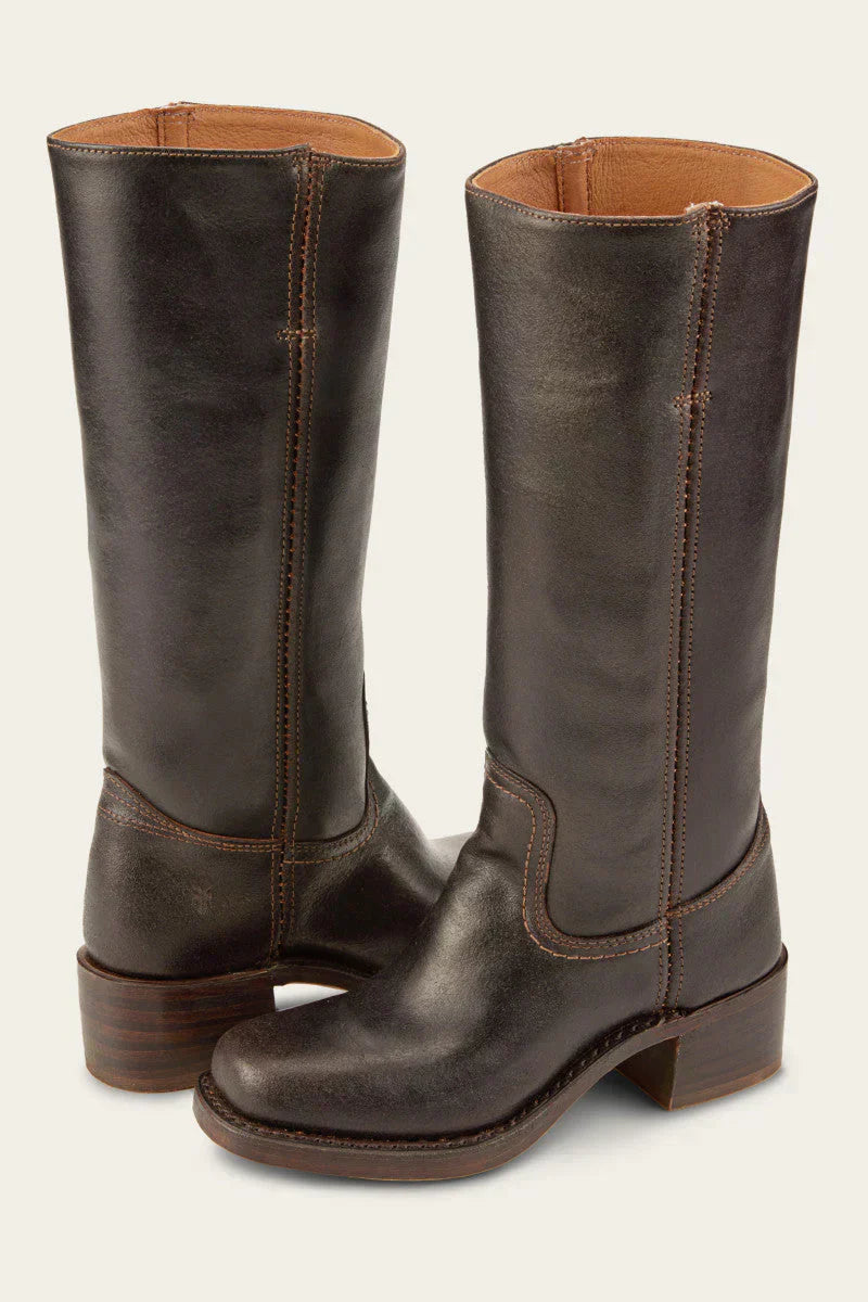 Women’s Mid Calf Western Boots with Block Heel