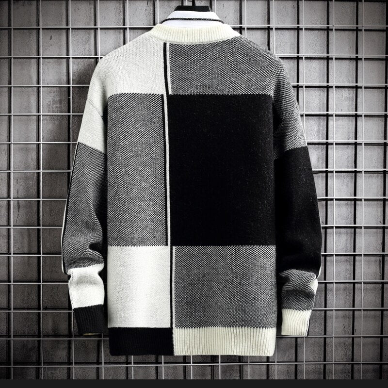 Men's Warm Cozy Knitted Sweater for Winter and Mid-Season