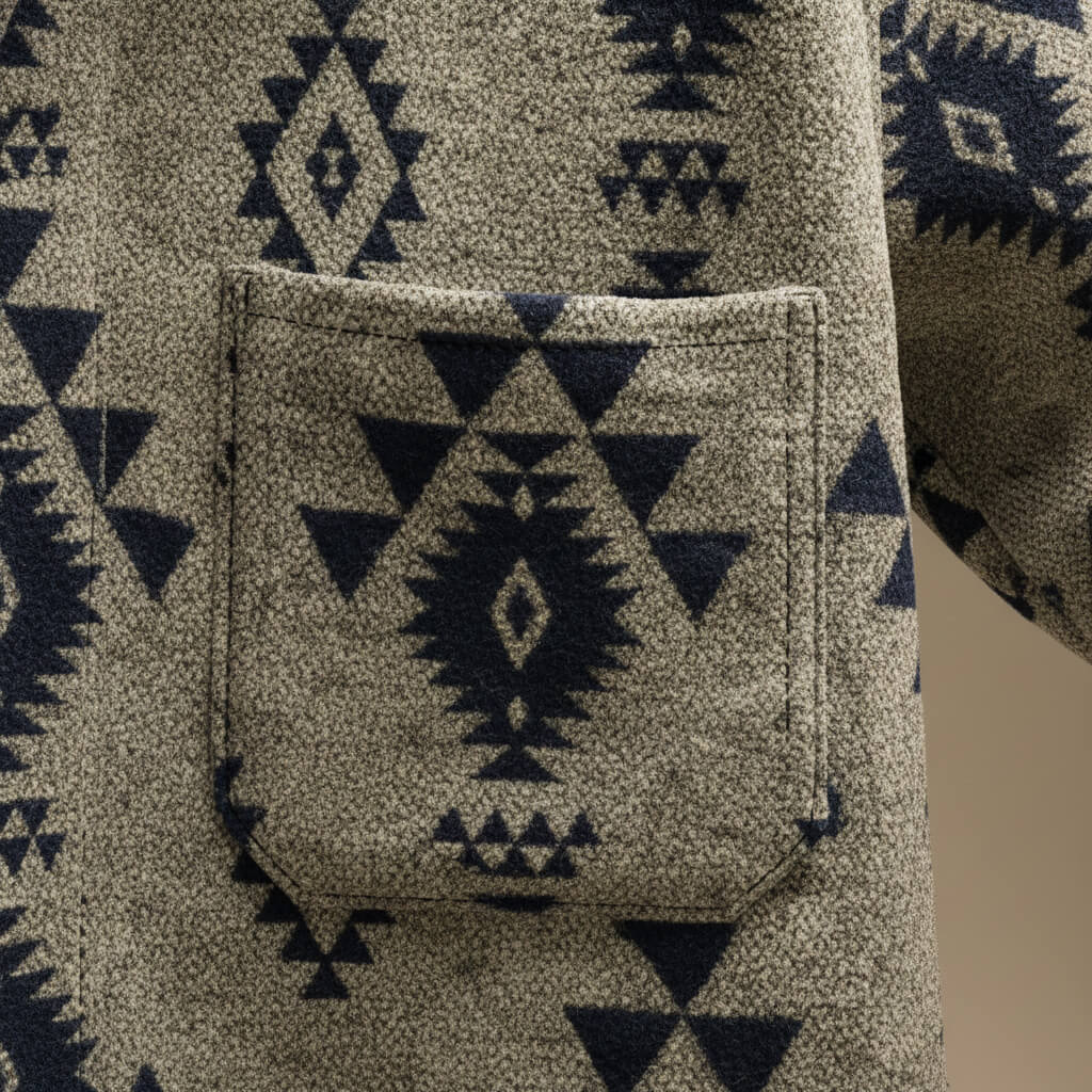 Crellan | Men’s Southwestern Wool Blend Jacket