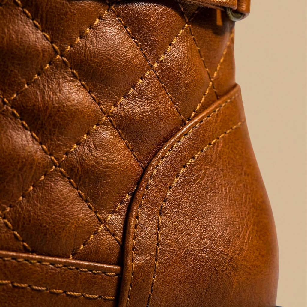 Celvian | Women’s Quilted Leather Ankle Boots