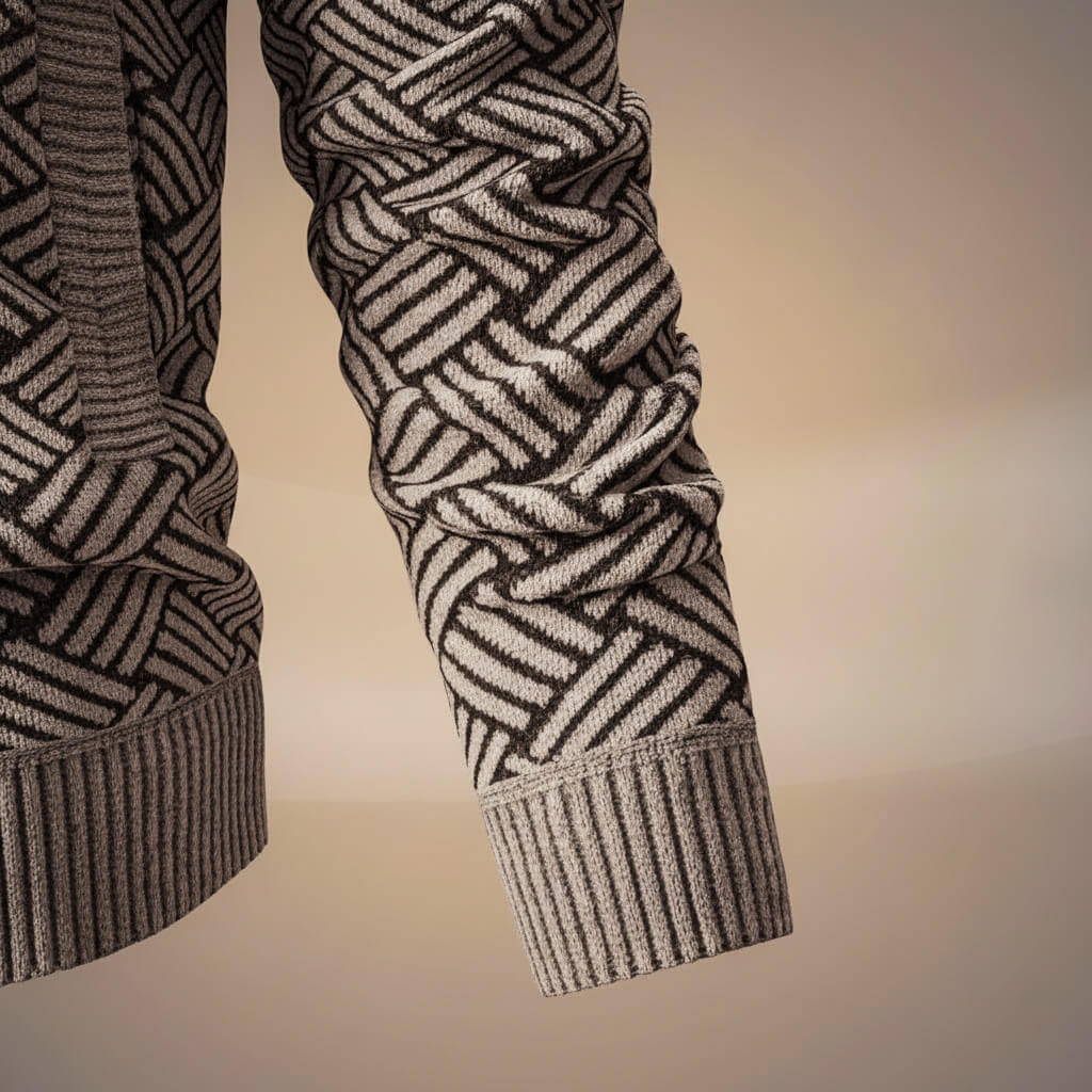 Zoro | Men’s Organic Cotton Blend Zig-Zag Jacket