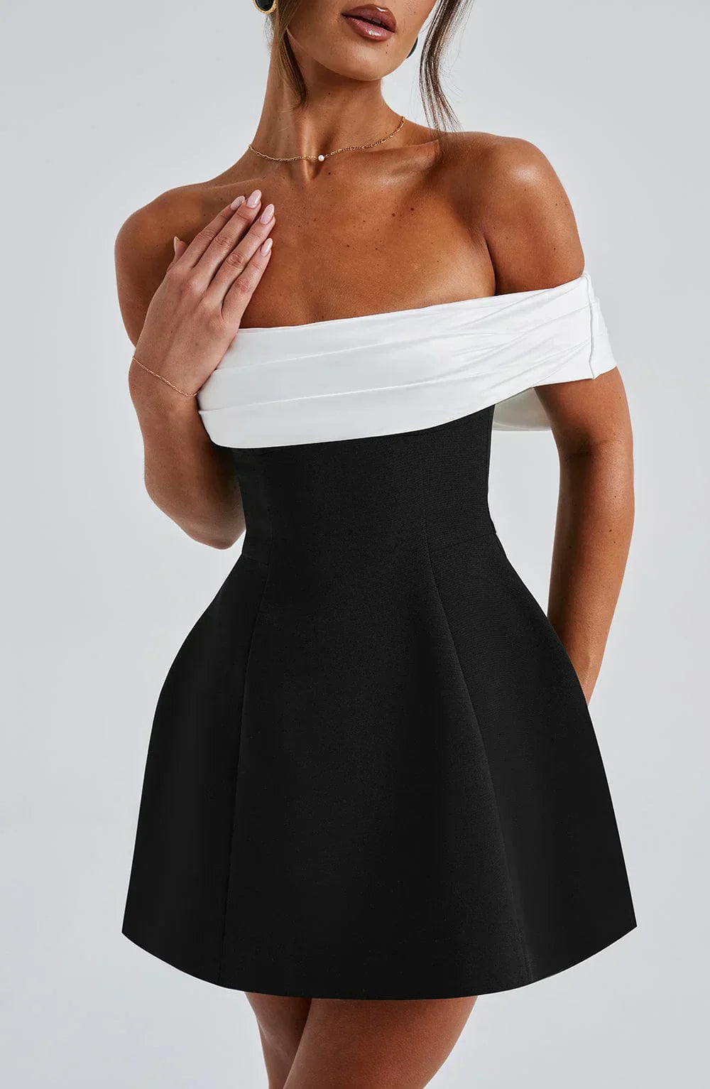 Women's Chic Trendy Bow Mini Dress for Special Events