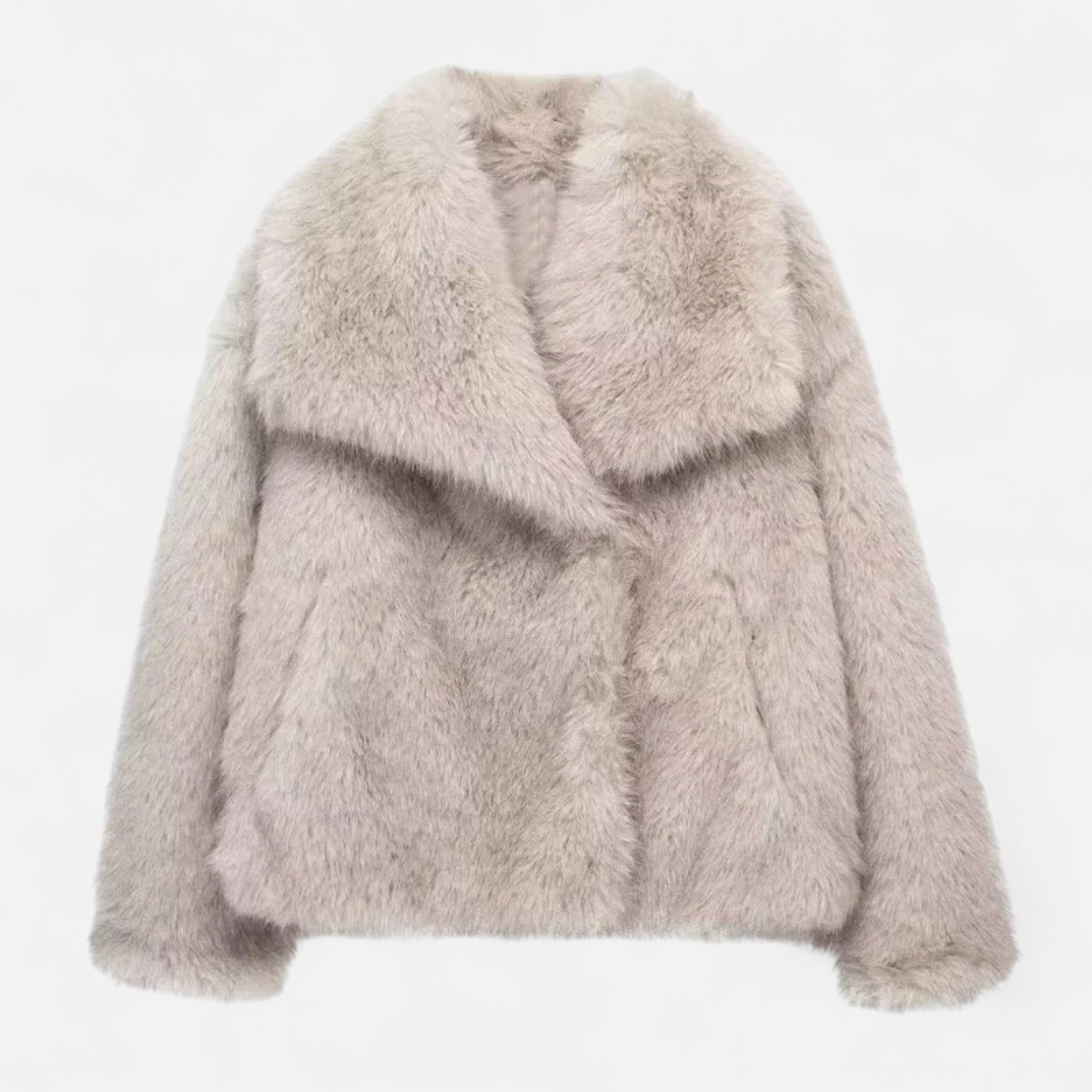 Women’s Cozy Fluffy Warm Plush Faux Fur Winter Coat