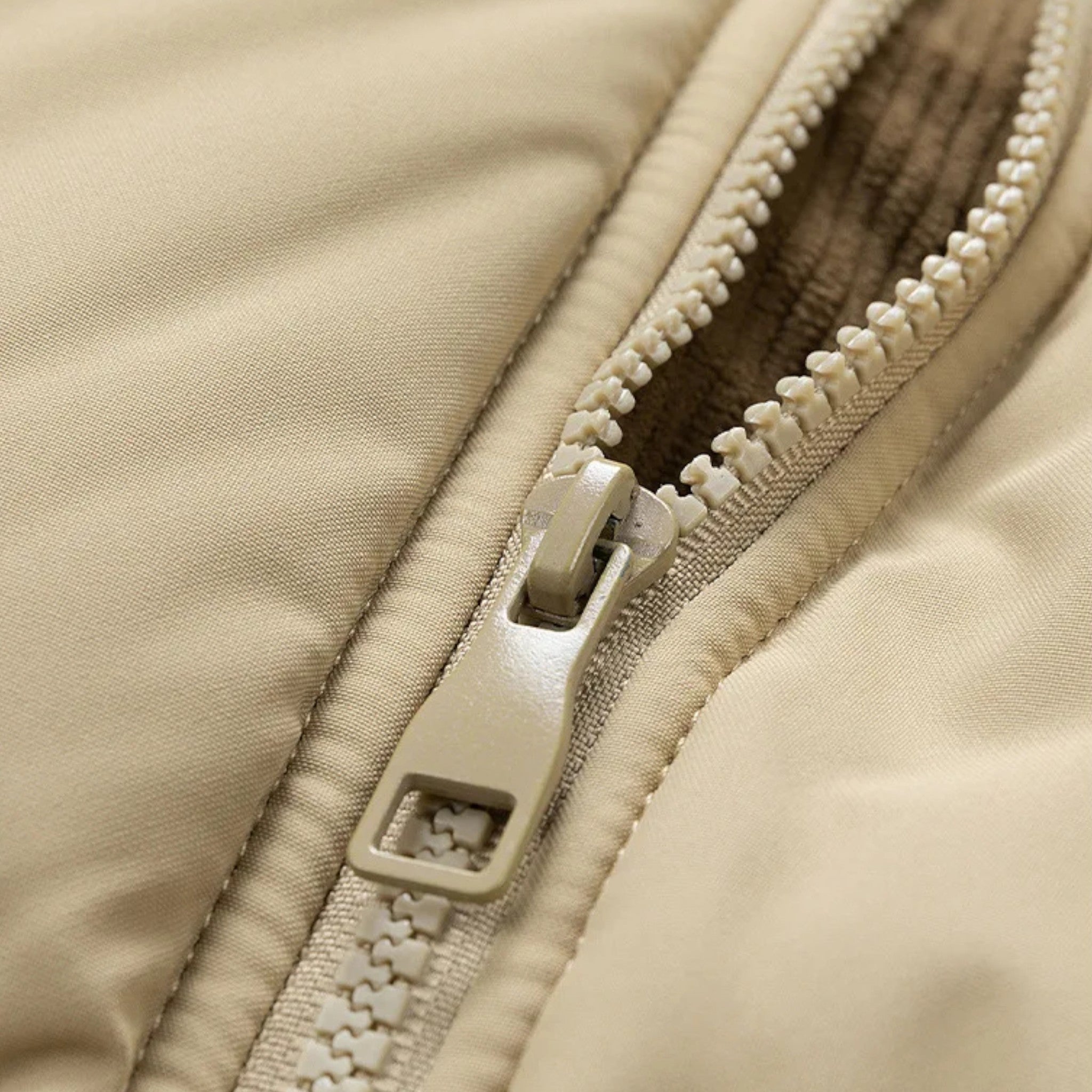 Men’s Quilted Waterproof Fleece Winter Jacket with Removable Hood and Stand-up Collar