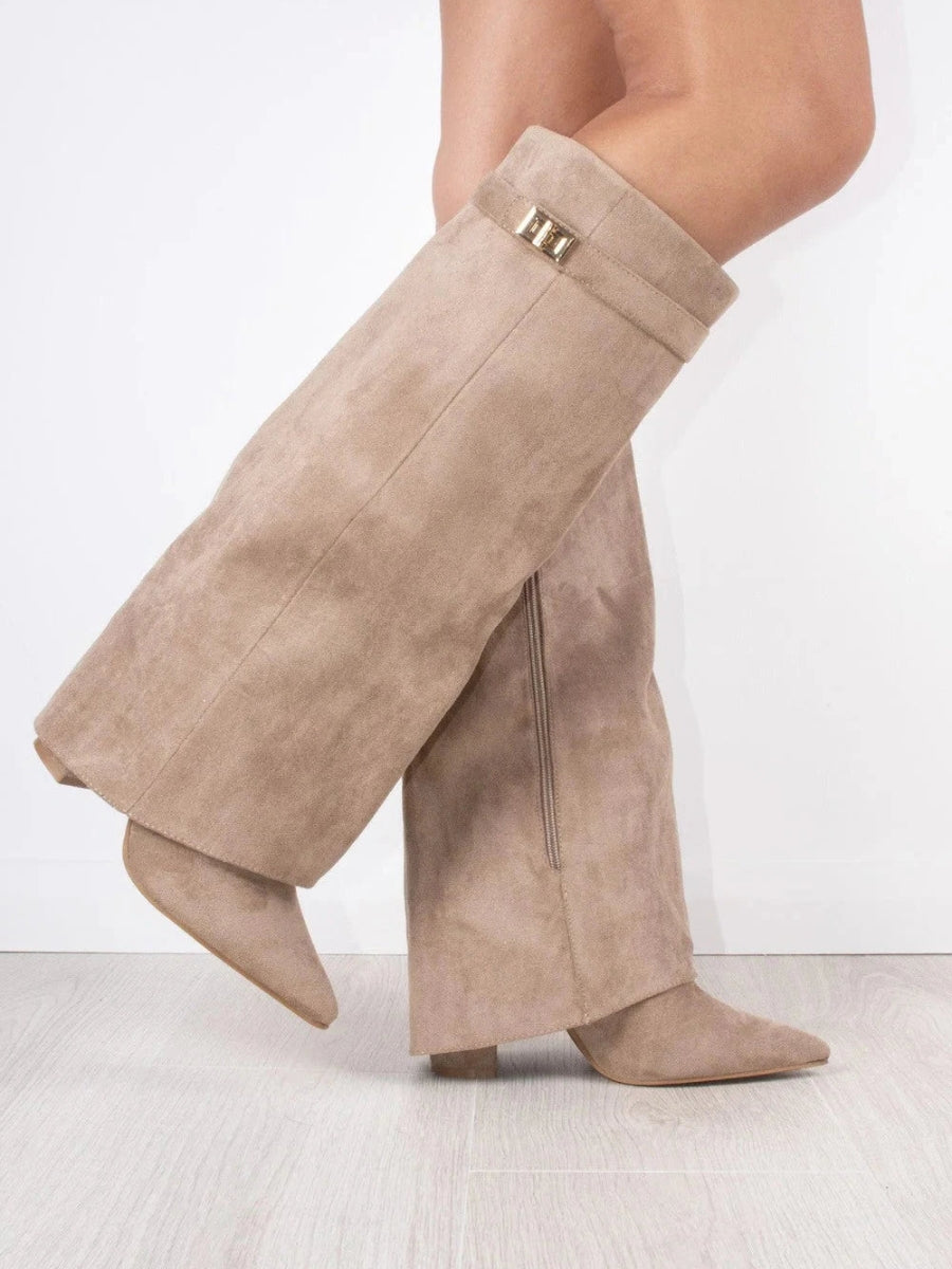 Women’s Outdoor Winter Buckle Thigh-High Boots