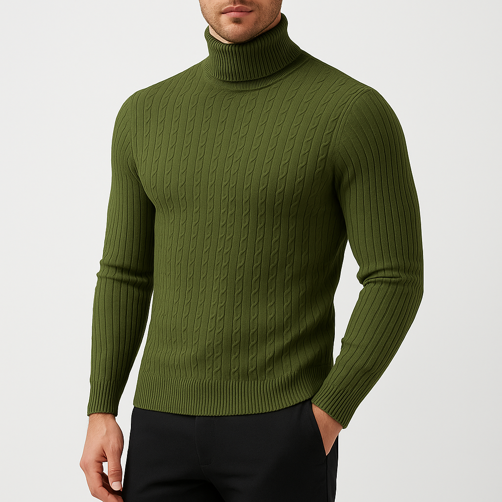 Wool Blend Turtleneck