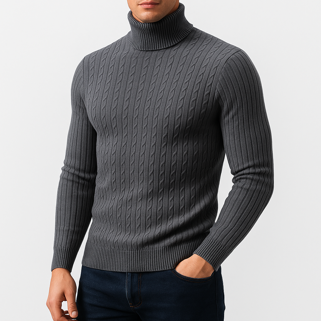 Wool Blend Turtleneck