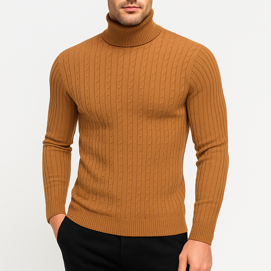 Wool Blend Turtleneck