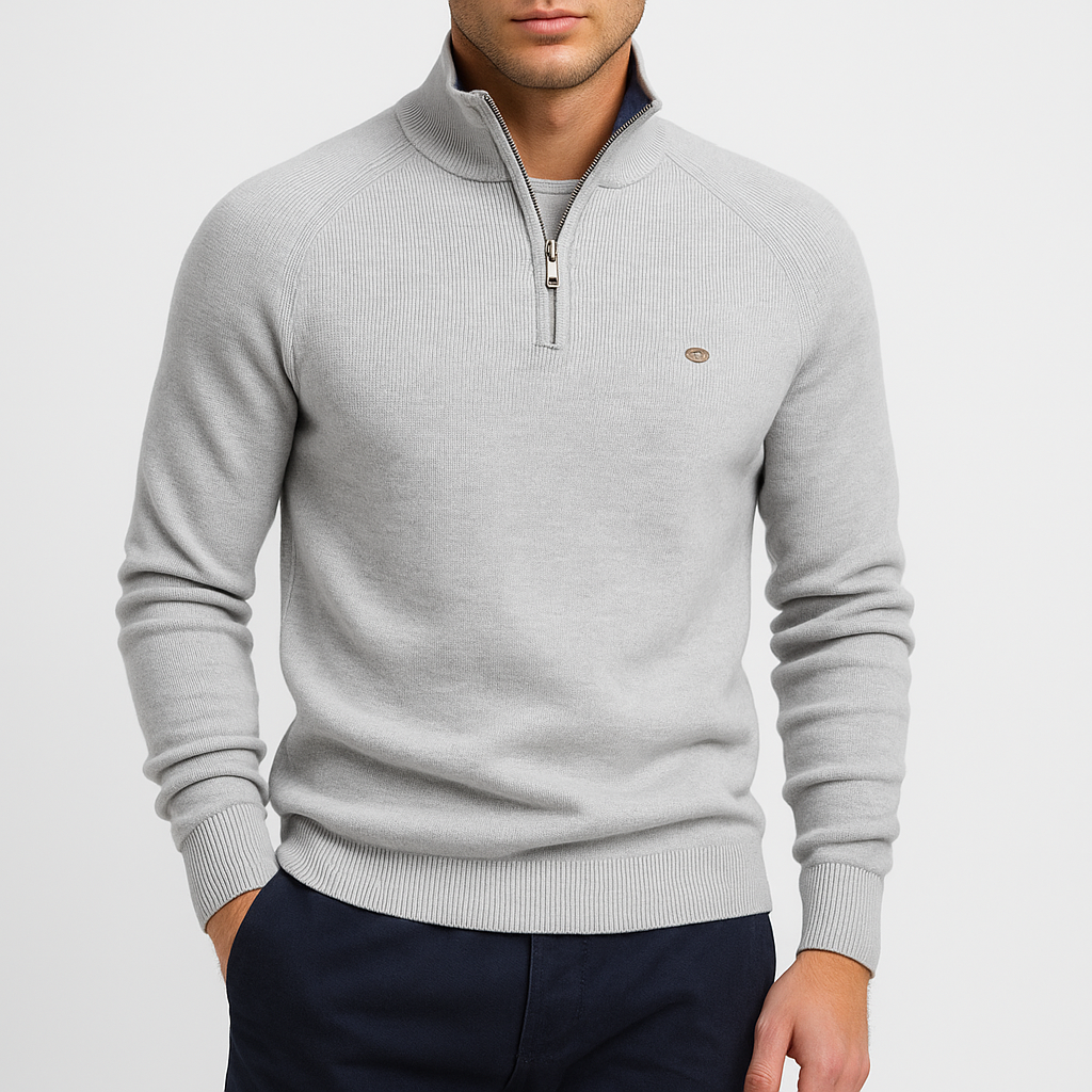 Cotton Zip Sweater