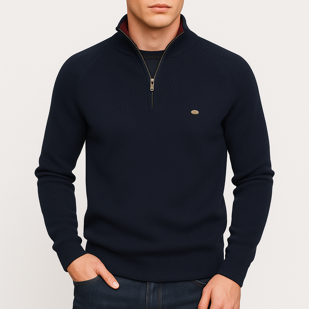 Cotton Zip Sweater