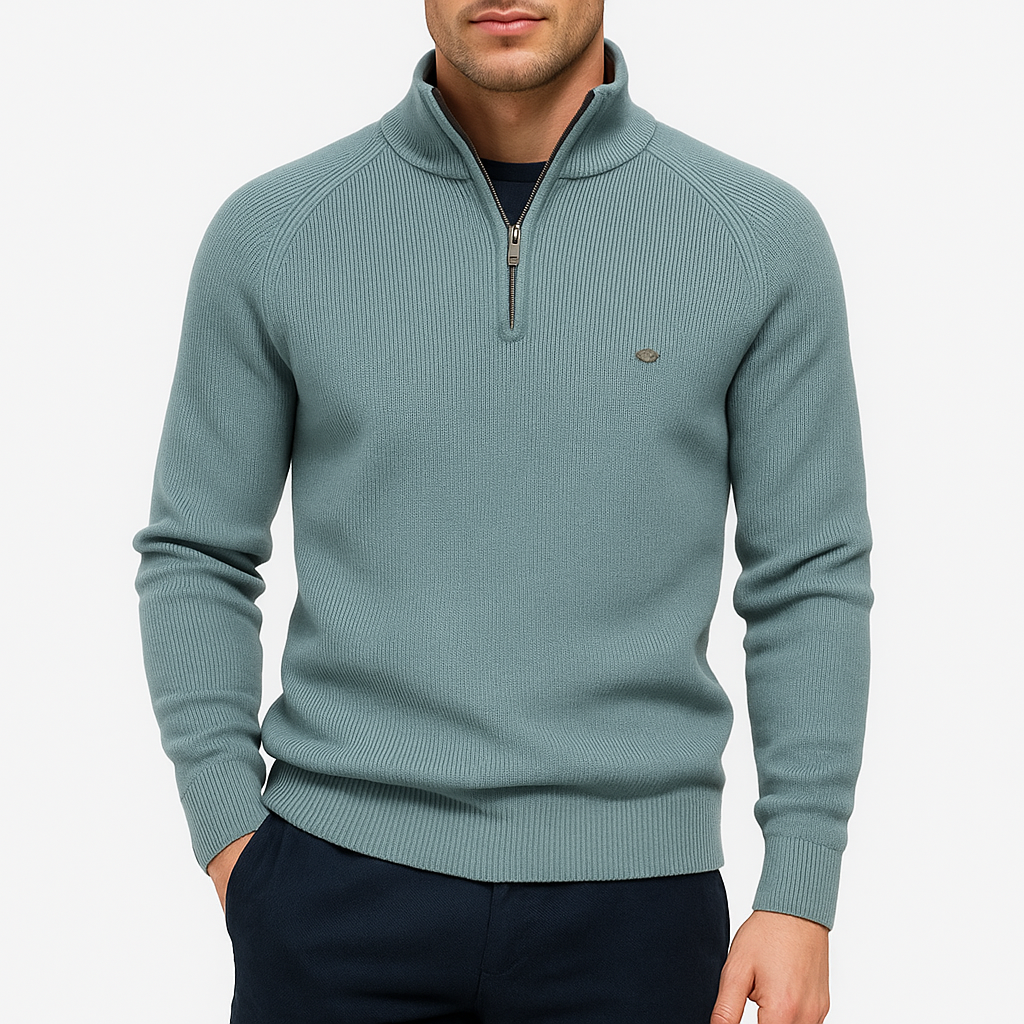 Cotton Zip Sweater