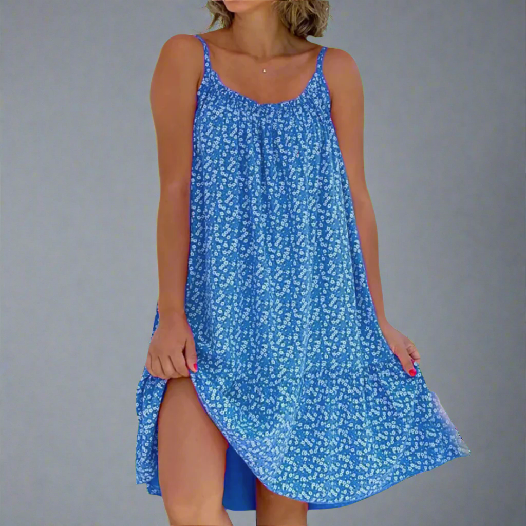 Women's Breezy Floral Camisole Summer Dress - Ideal for Sunny Parties and Vacations