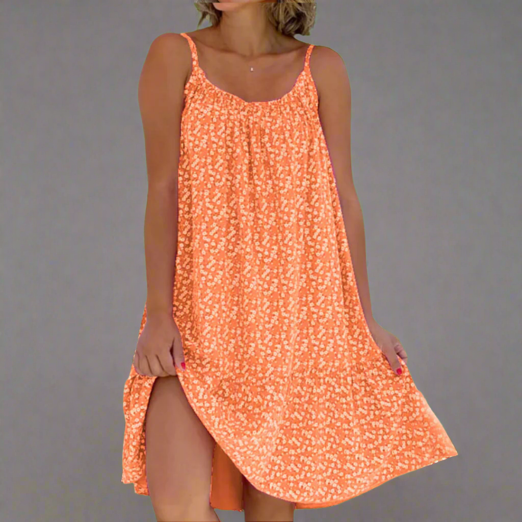 Women's Breezy Floral Camisole Summer Dress - Ideal for Sunny Parties and Vacations