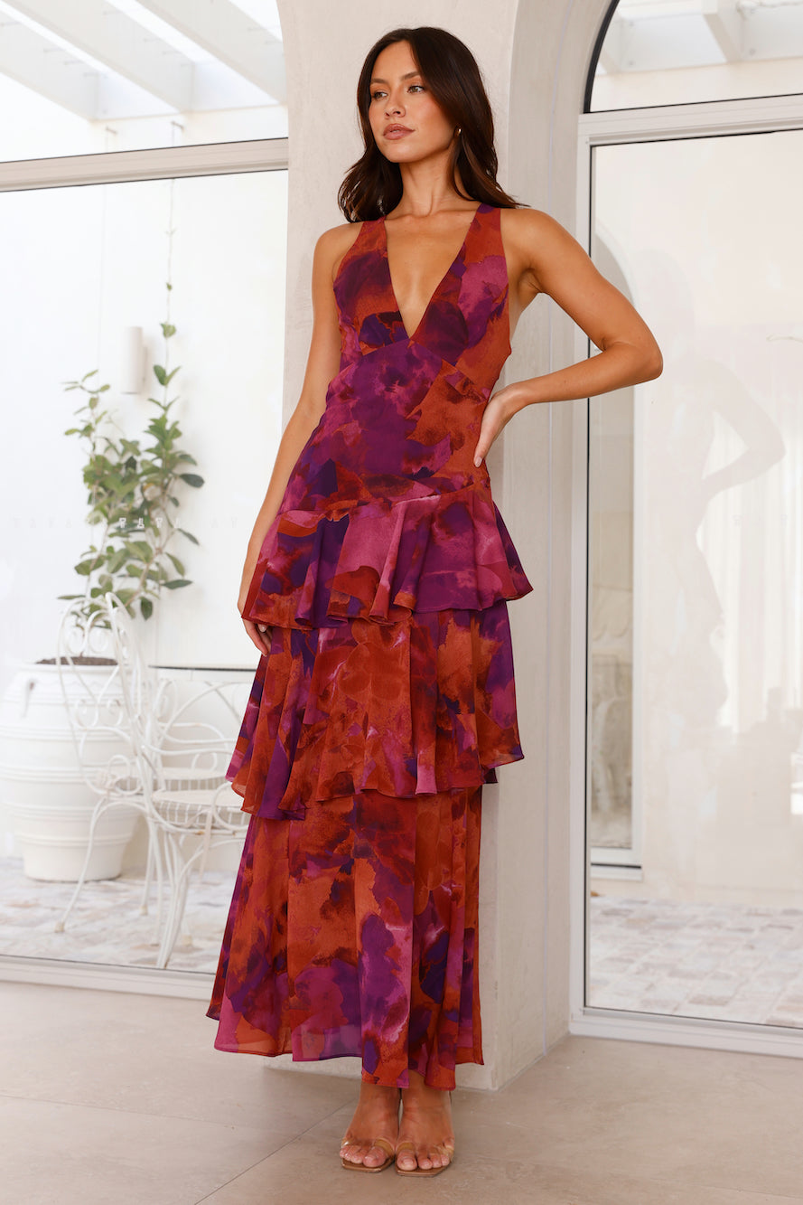 Women's Captivating Summer Party Maxi Dress in Turquoise and Sapphire Shades