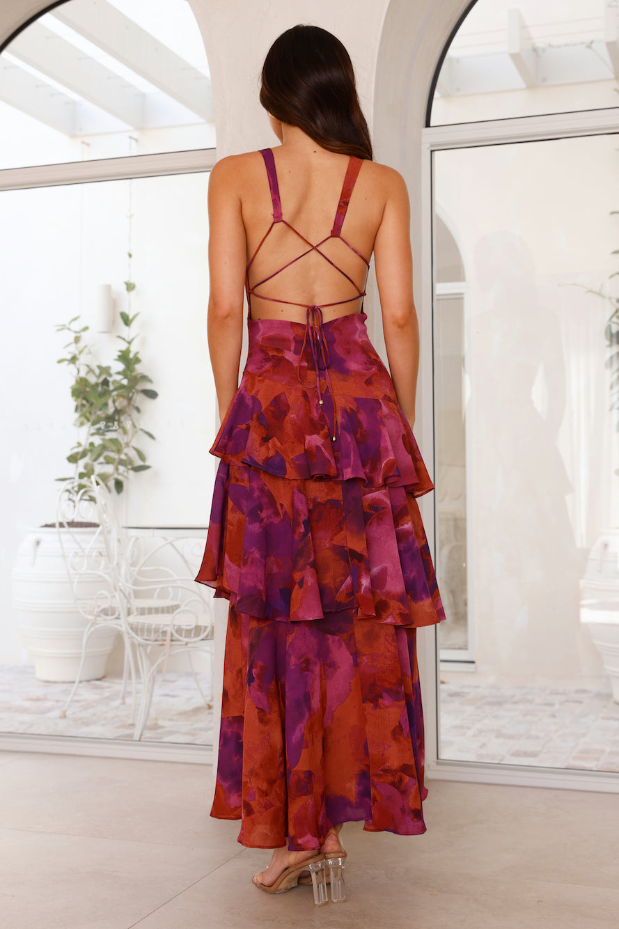 Women's Elegant Seasonal Maxi Summer Dress with Deep V-Neckline