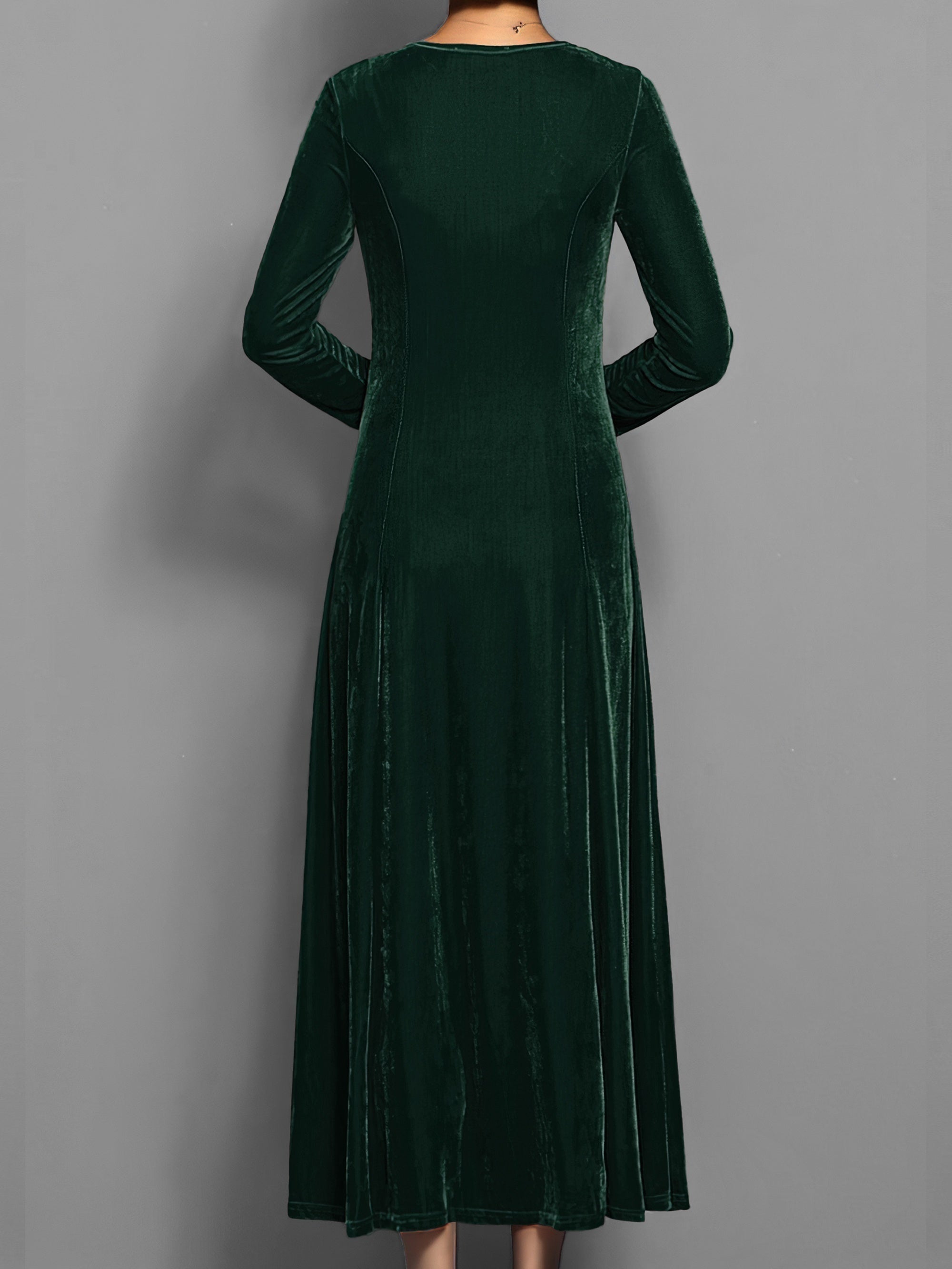 Women’s Long Sleeve Formal Dress Classic Party Elegance