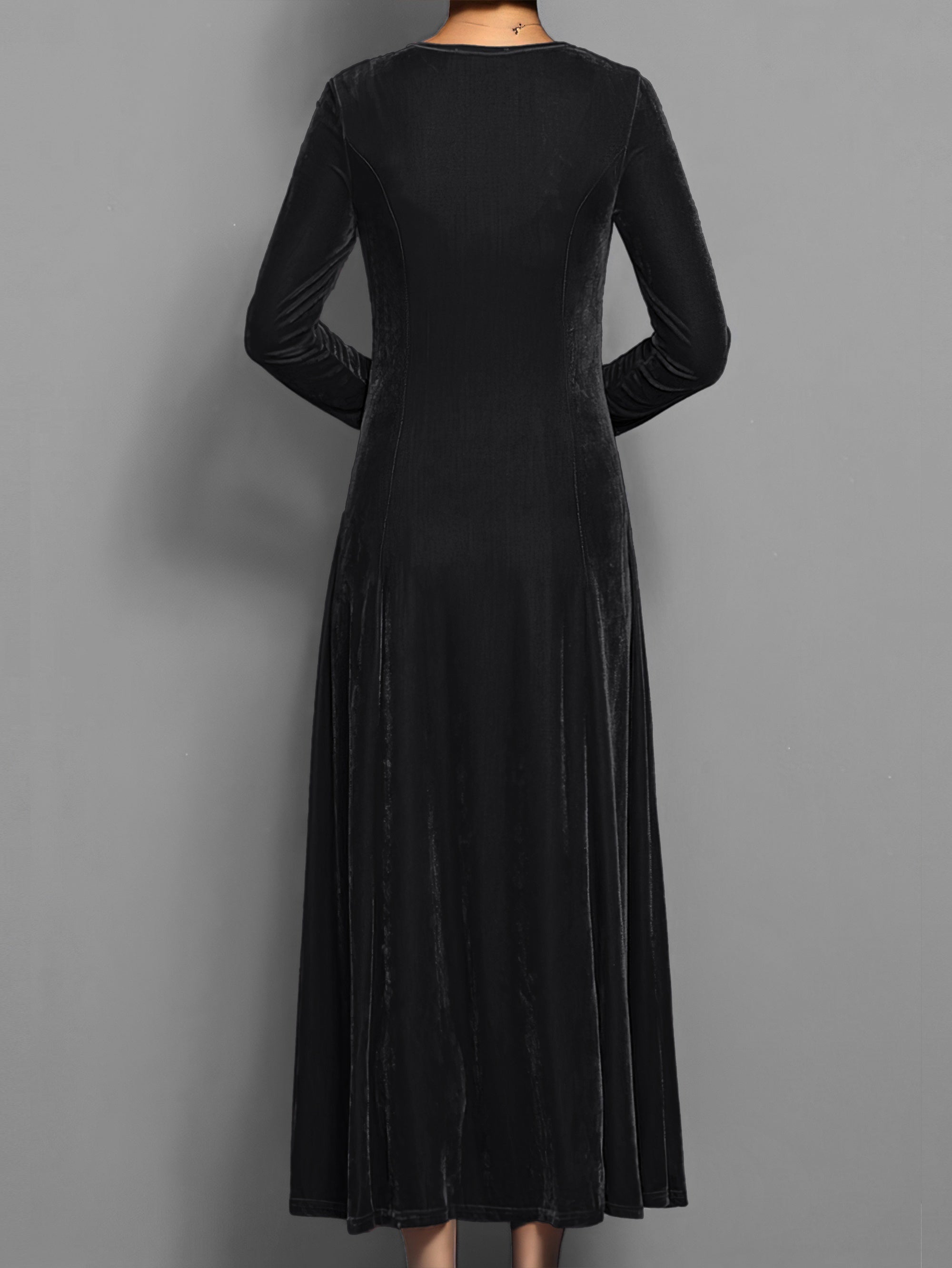 Women’s Long Sleeve Formal Dress Classic Party Elegance
