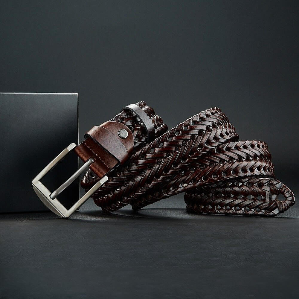 Lancelot | Men’s Hand-Braided Cowhide Leather Belt
