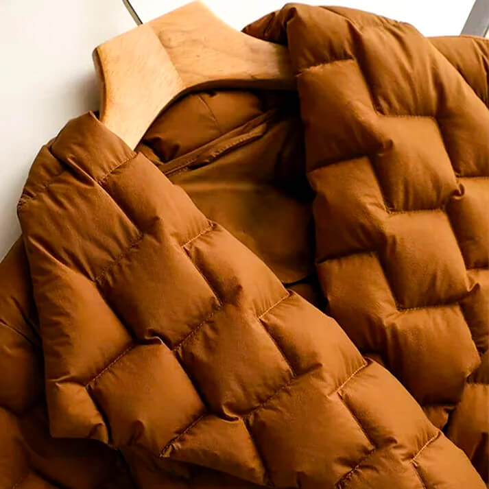 Leanna | Quilted Belted Down Coat