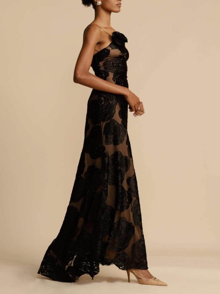 Women's Floral Occasion Maxi Summer Dress in Floral pattern and Ankle-Length