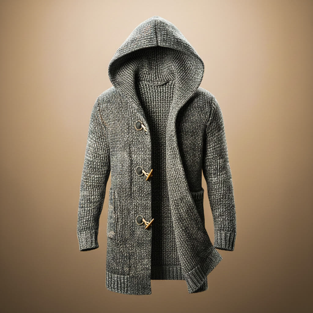Morvane | Women’s Wool Blend Hooded Cardigan