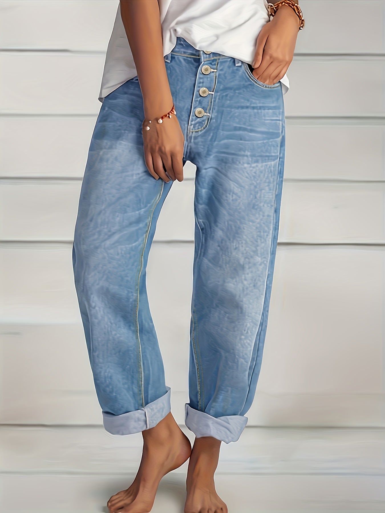 Casual Women’s Straight‑Leg Baggy Pants for All Seasons