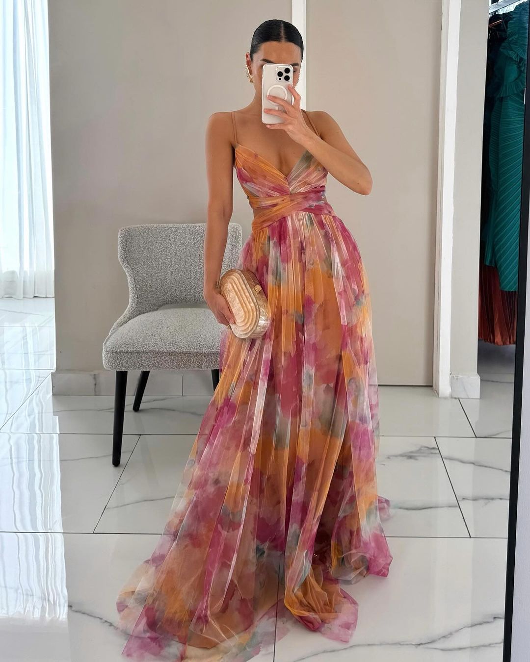 Women's Elegance Stunning Summer Floral Maxi Dress