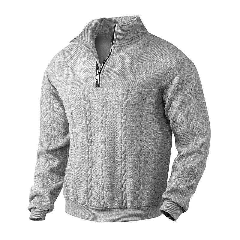 Arvelius | Men’s Jacquard Knit Wool Sweater