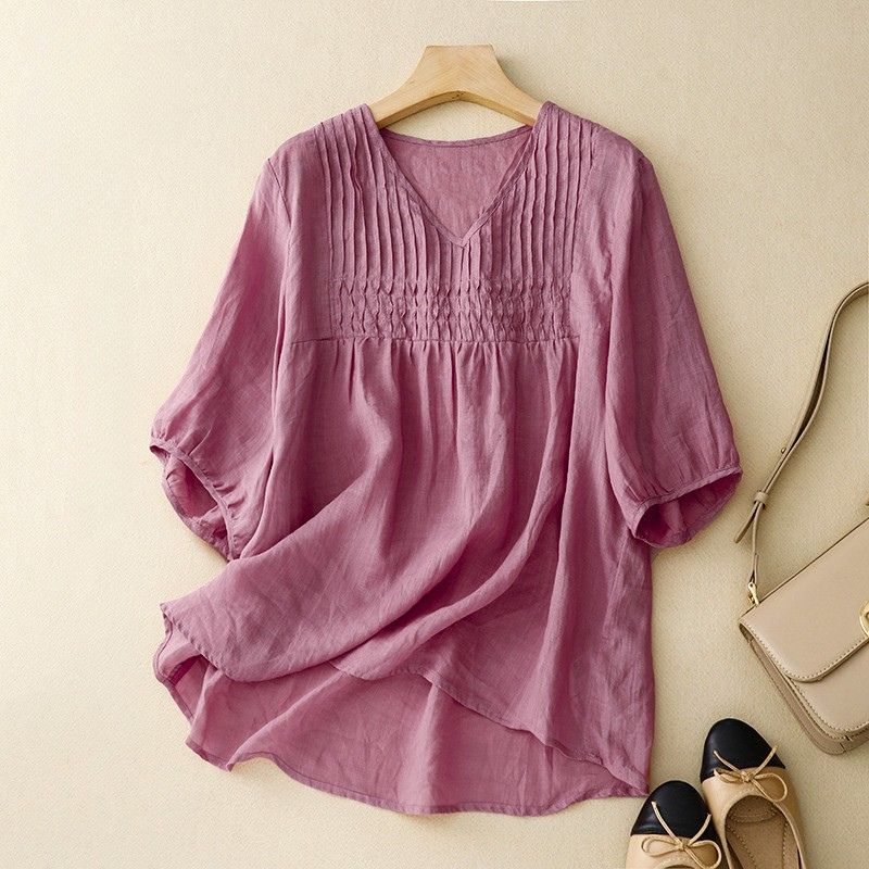 Vivencia | Women’s Cotton-Linen Summer Blouse