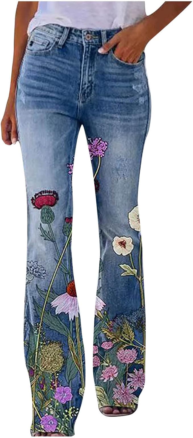 Vintage Inspired Flare Jeans for Women