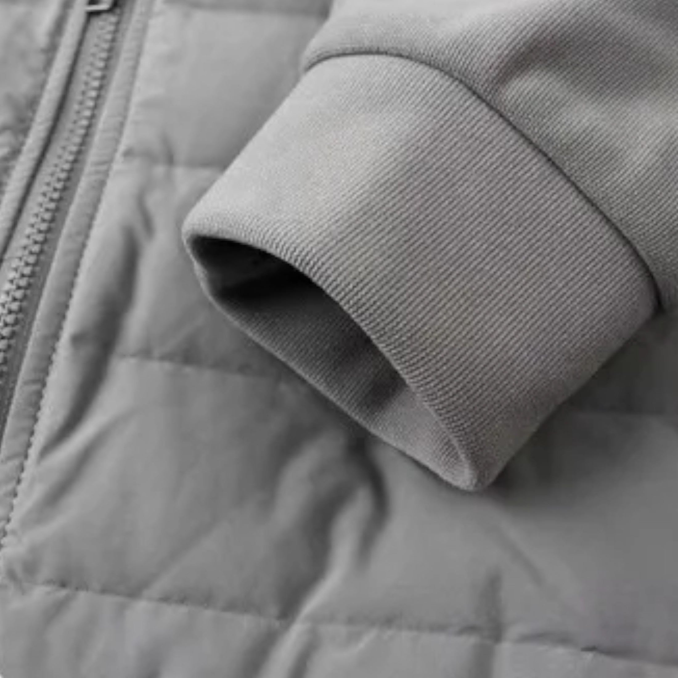 Modern Winter Spliced Quilted Hooded Down Jacket for Men