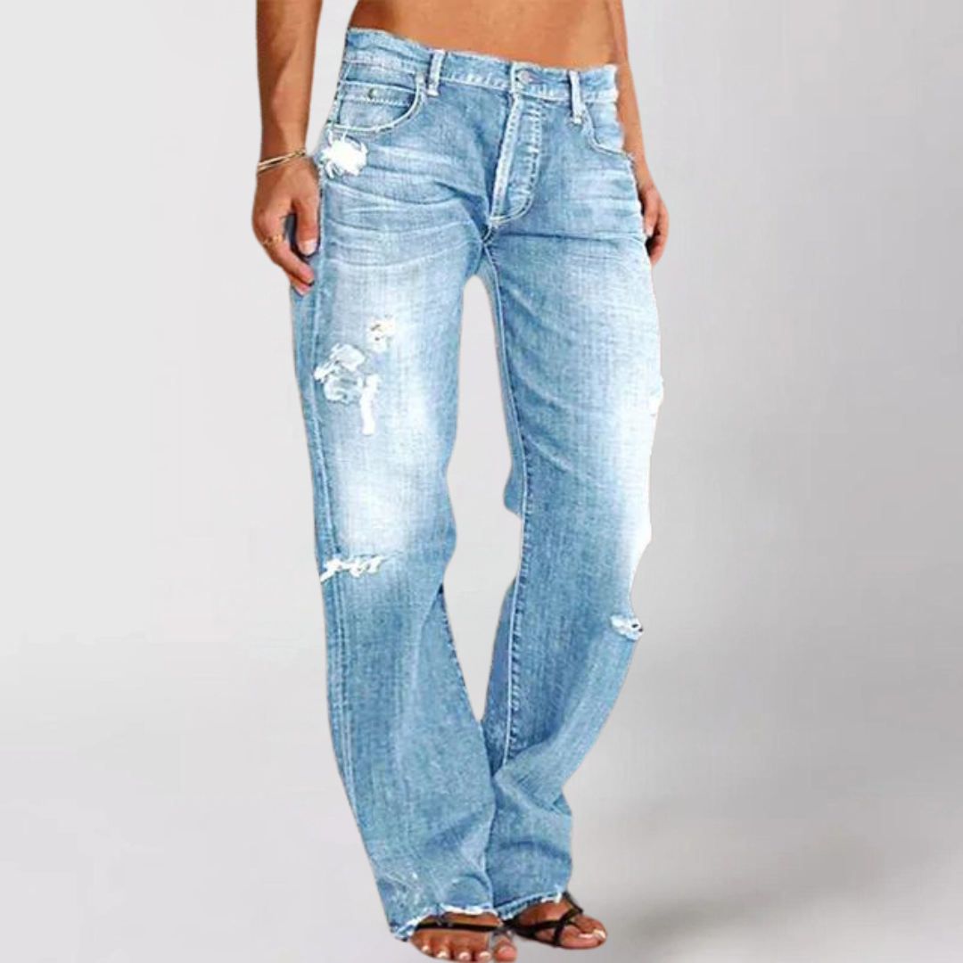 Casual Straight Cut Jeans for Women