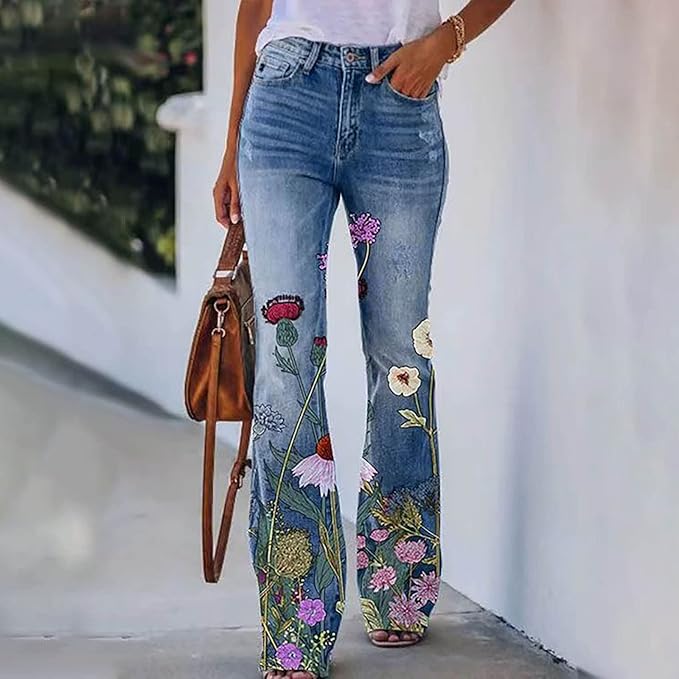Vintage Inspired Flare Jeans for Women