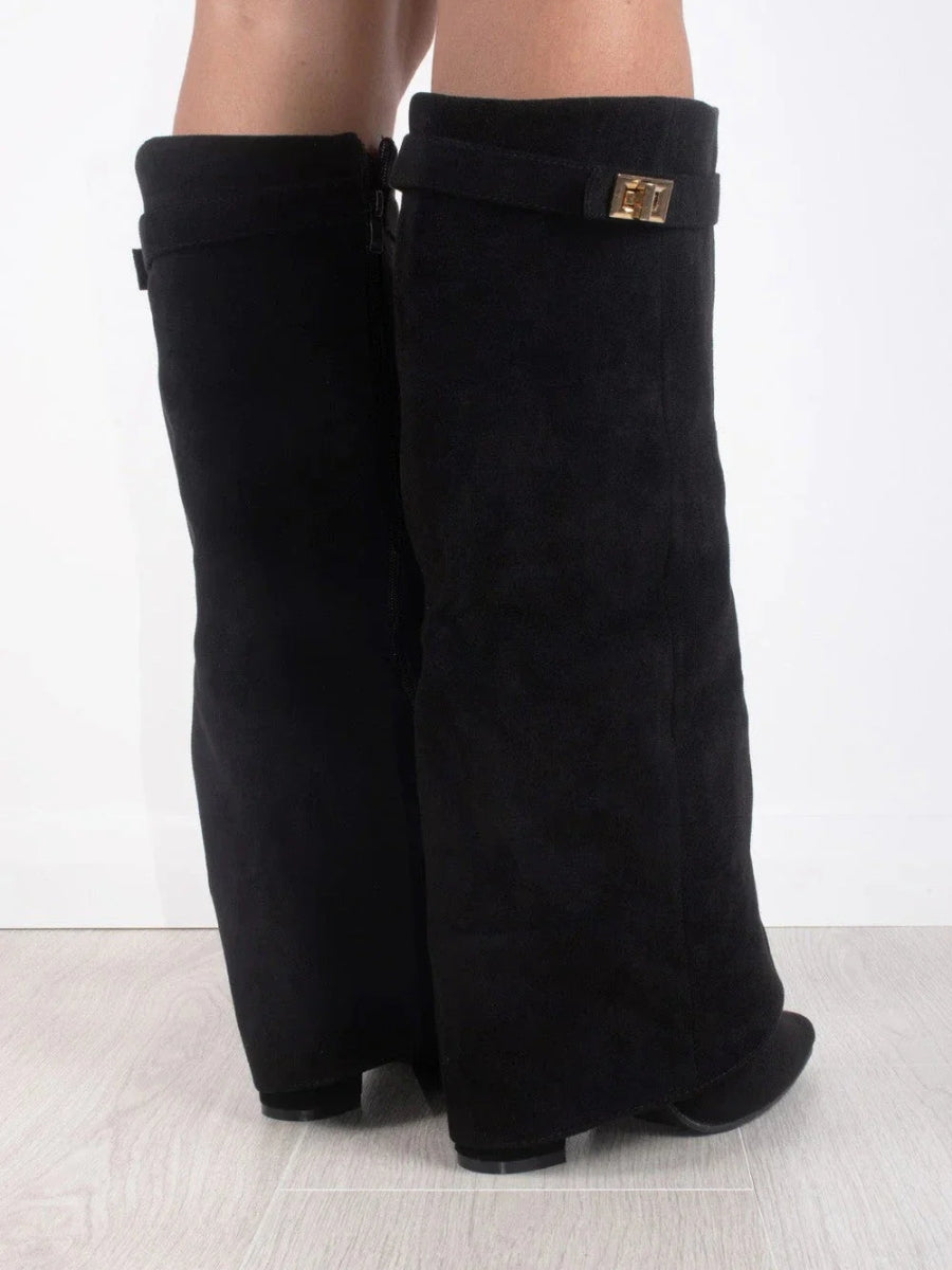 Women’s Outdoor Winter Buckle Thigh-High Boots