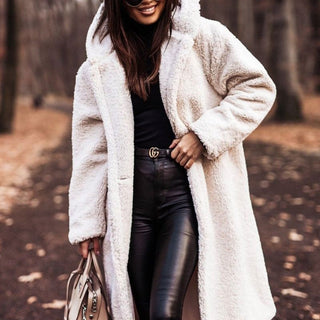 Women’s Long Hooded Winter Coat Elegant Cold-Weather Style