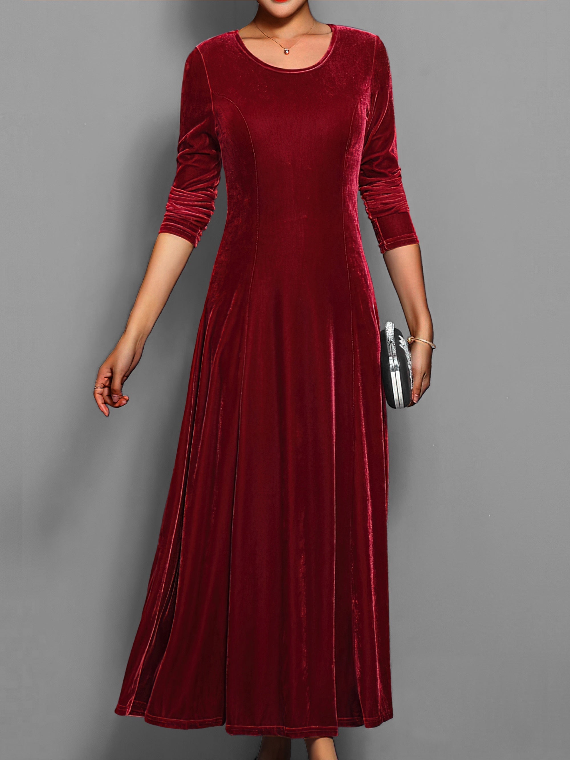 Women’s Long Sleeve Formal Dress Classic Party Elegance