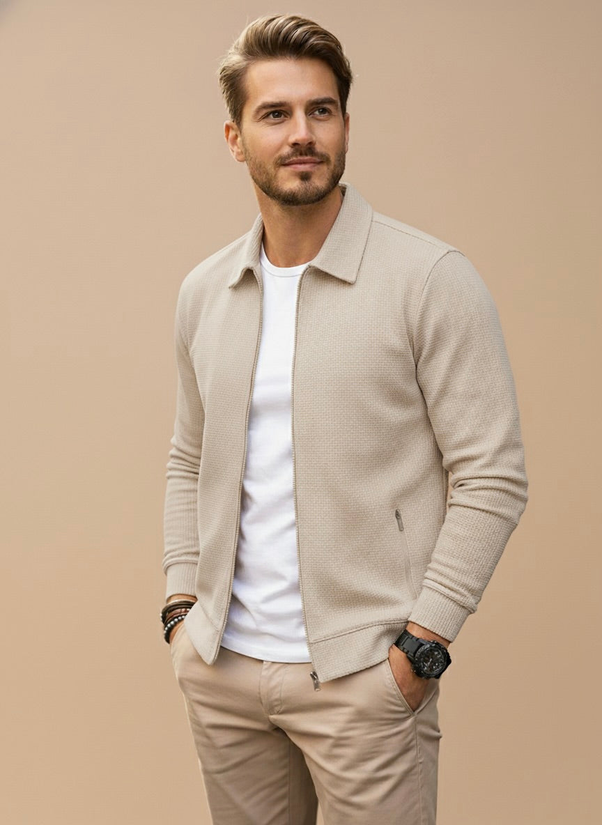 Alfred | Men’s Modern Zip-Up Cardigan