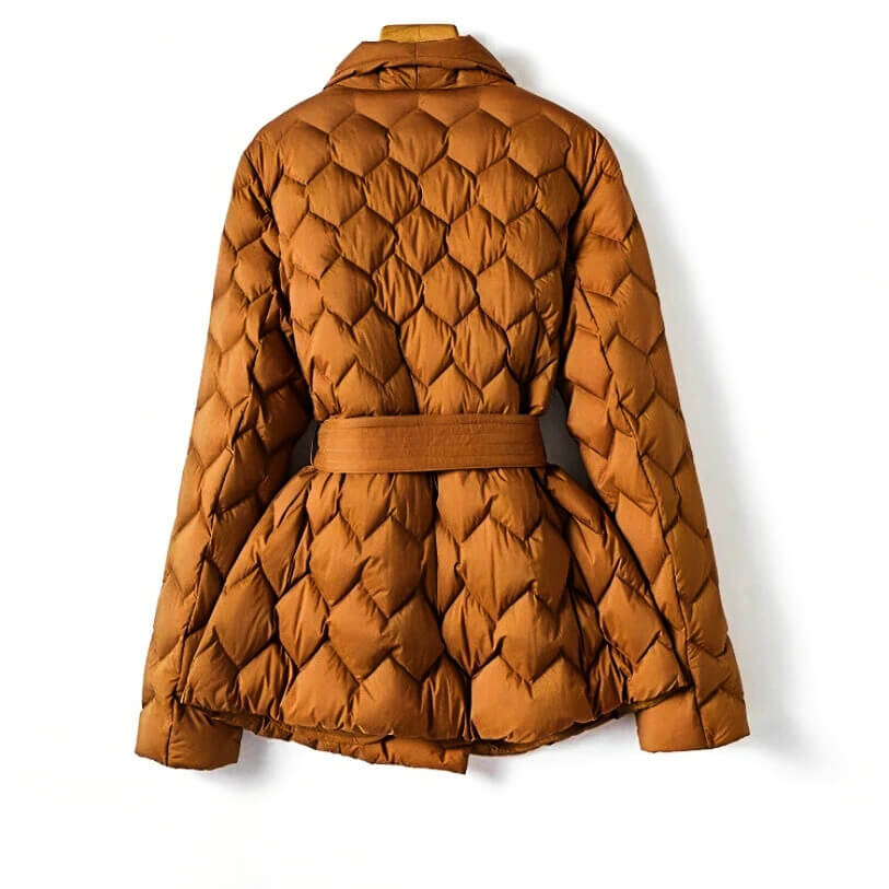Leanna | Quilted Belted Down Coat