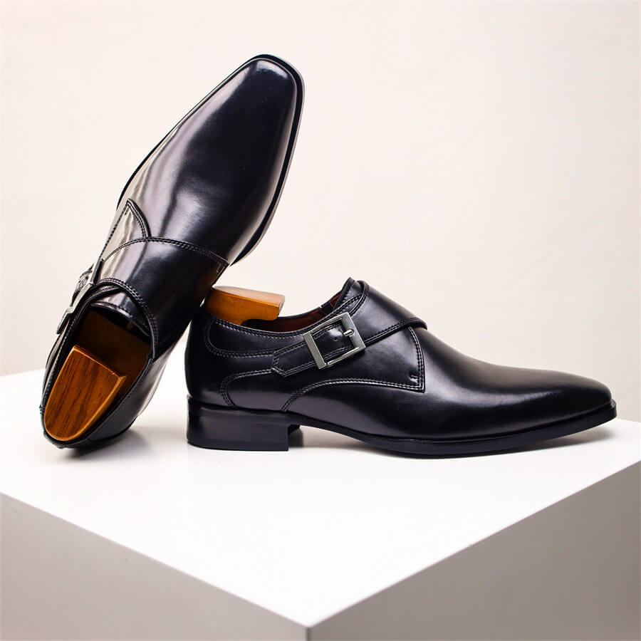 Valente | Men’s Italian Leather Monk Strap Shoes