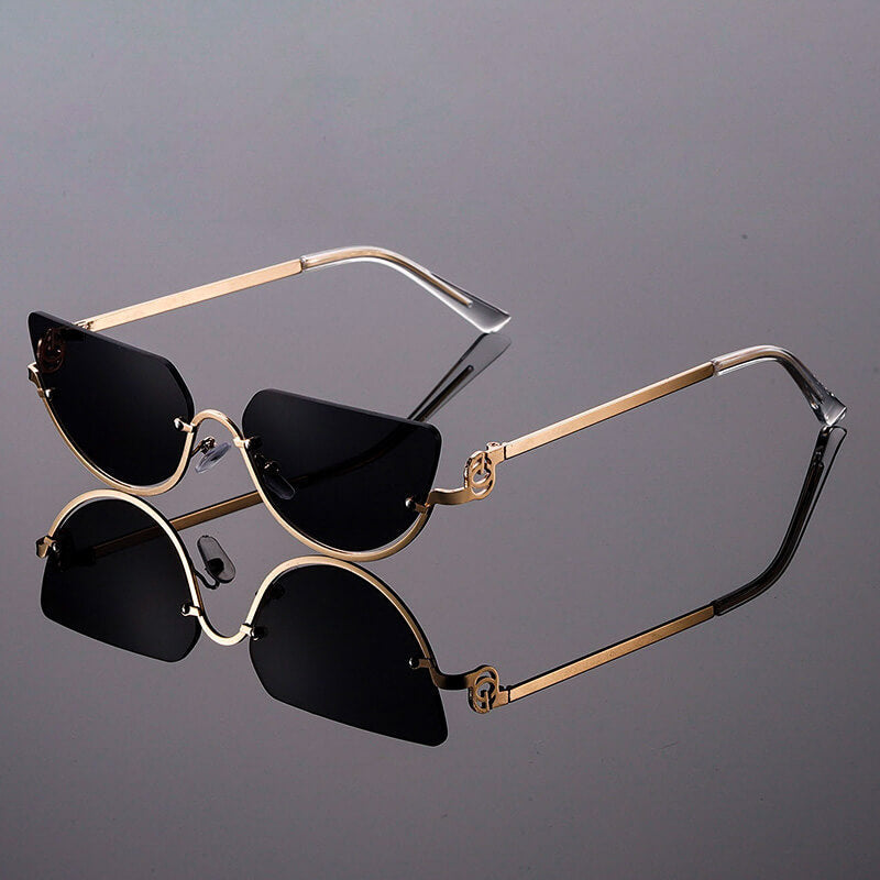 Aurion | Women’s Semi-Rimless Fashion Sunglasses