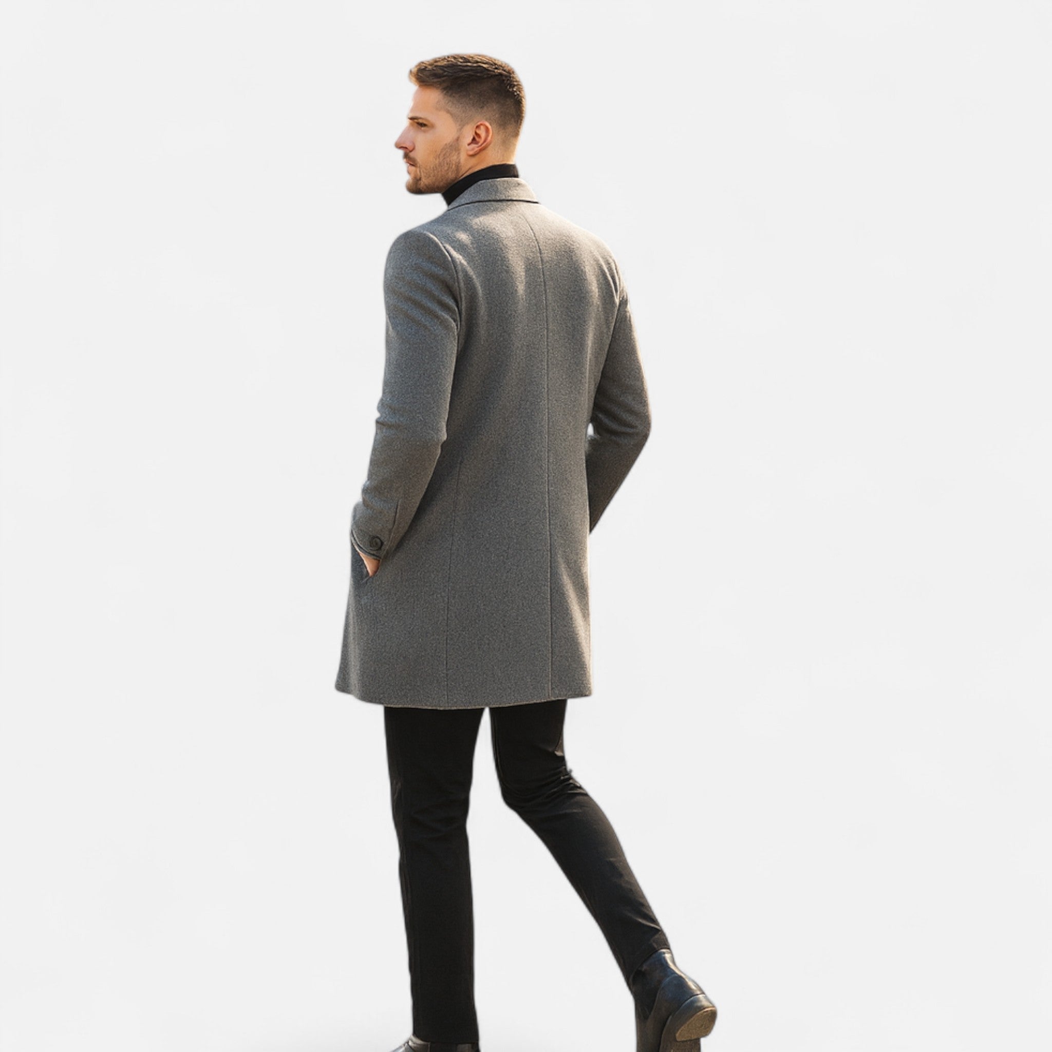 Versatile Classic Formal Business Warm Overcoat for Men