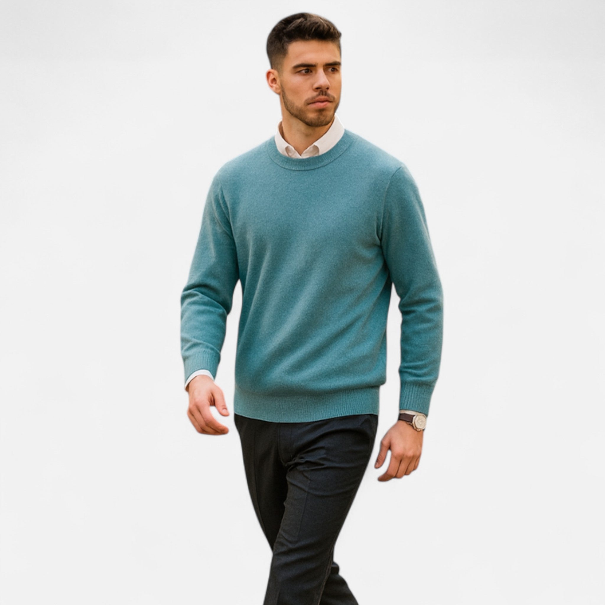 Men’s Timeless Heritage Knit Cashmere Sweater for Cold Weather