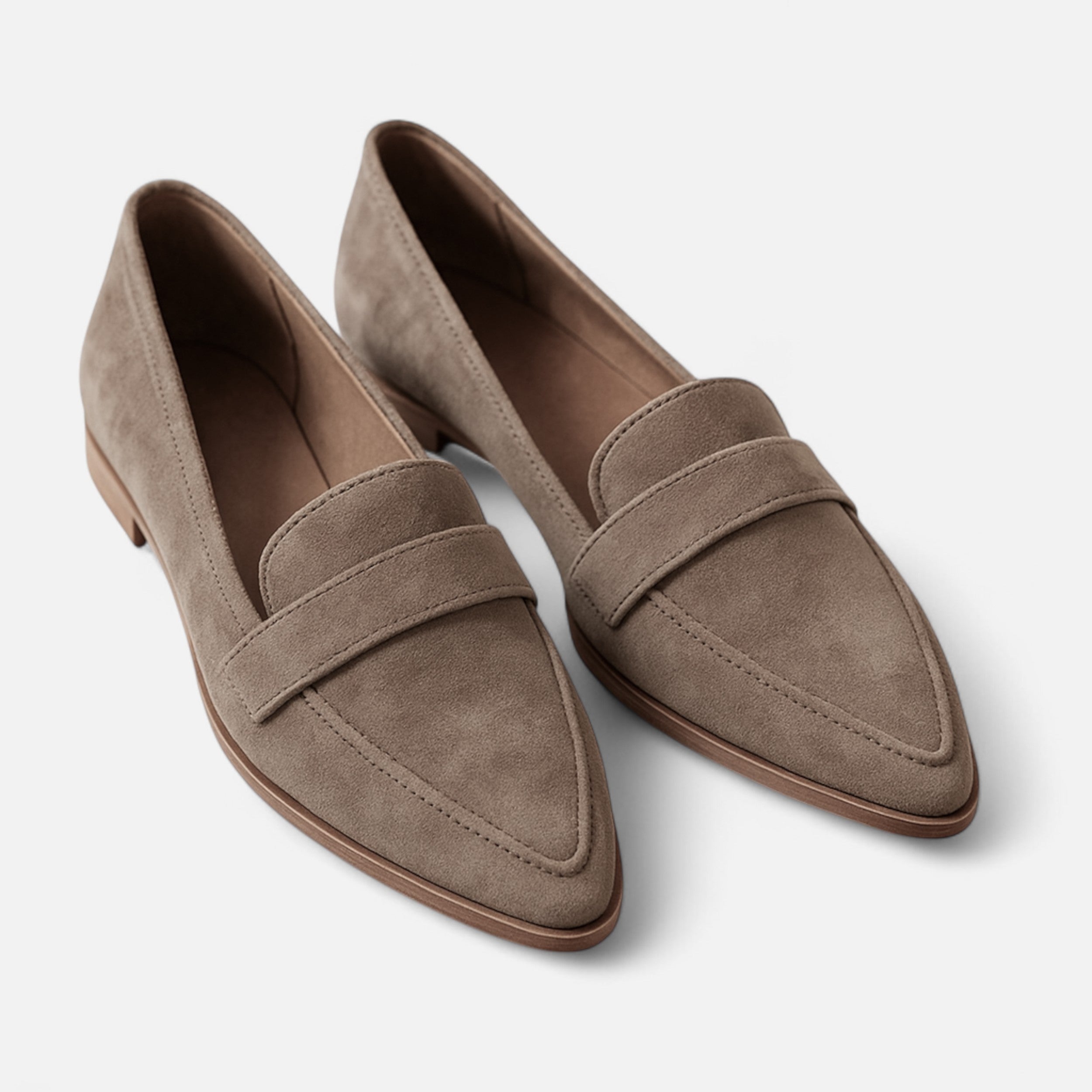 Women’s Retro Formal Shallow Slip-on Loafers with Pointed-Toe