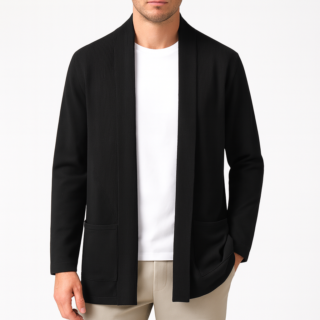 Open-Front Knit Cardigan