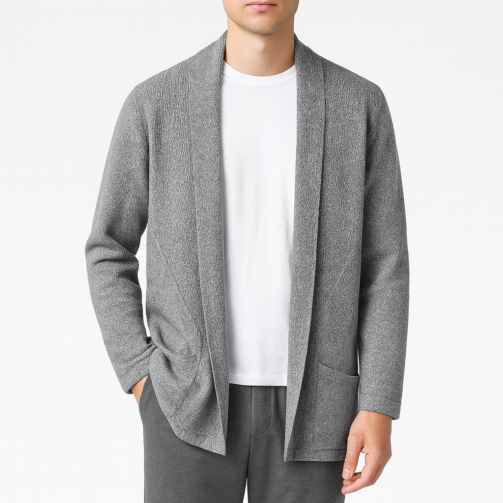 Open-Front Knit Cardigan