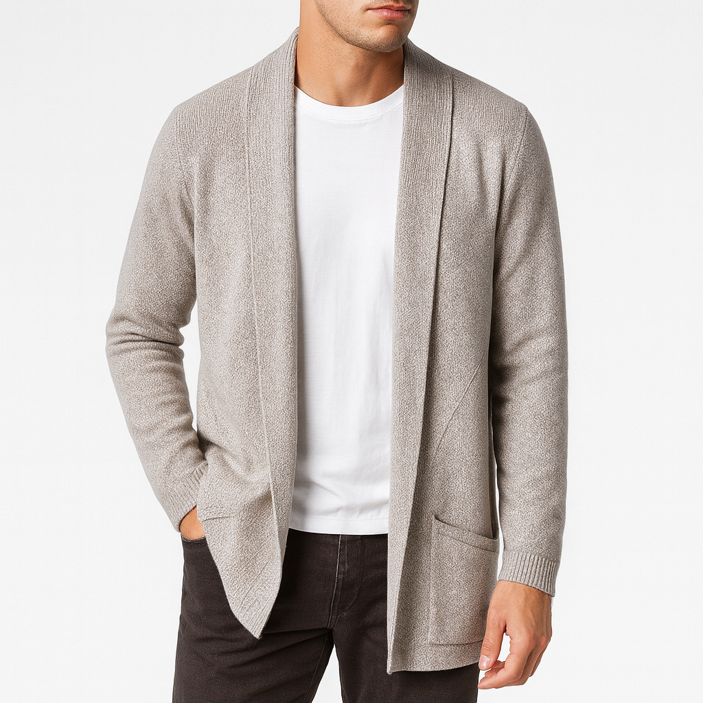 Open-Front Knit Cardigan