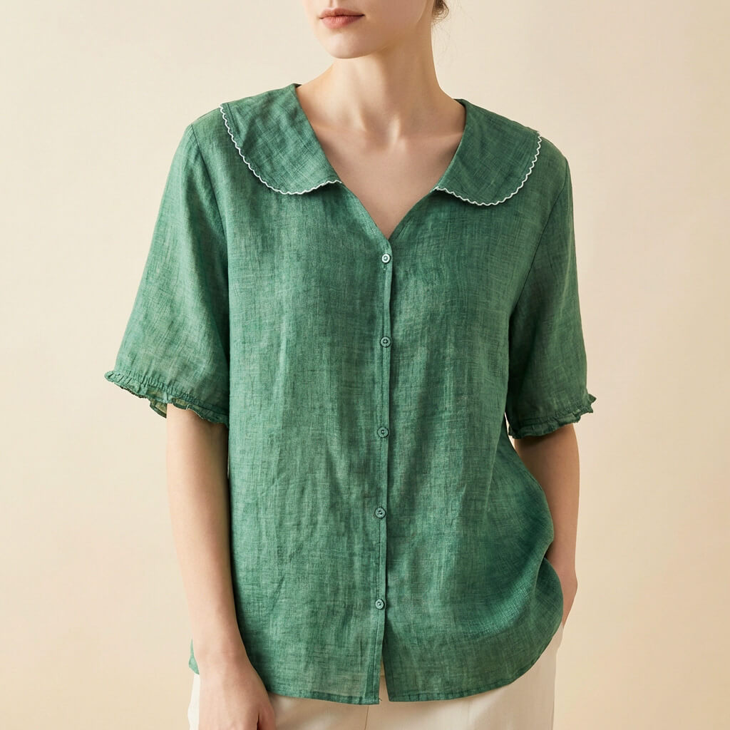 Elviane | Women’s Linen Blend Blouse