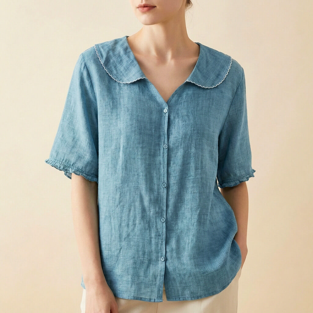 Elviane | Women’s Linen Blend Blouse